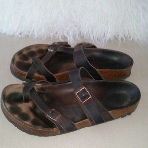 Birkenstock Mayari Ladies Black Textile Arch Support Slip On Sandals